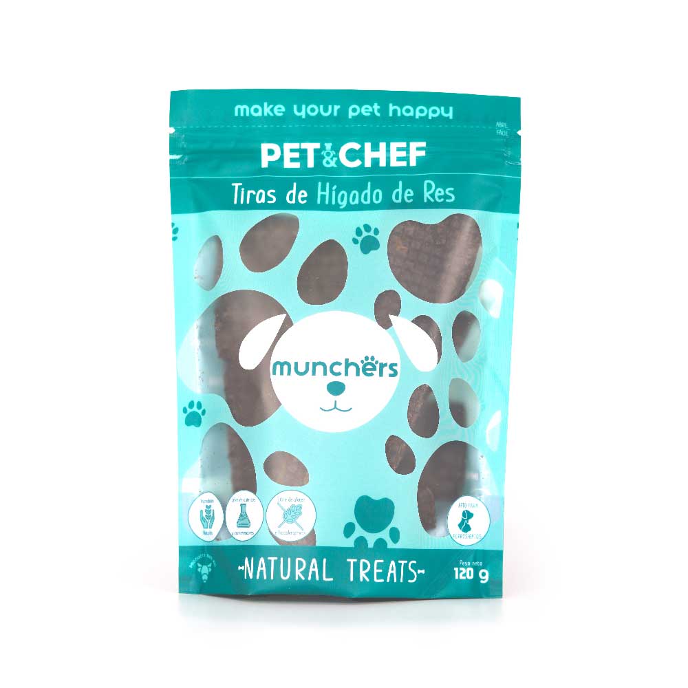 Munchers De Hígado De Res 120 GR | Pet & Chef
