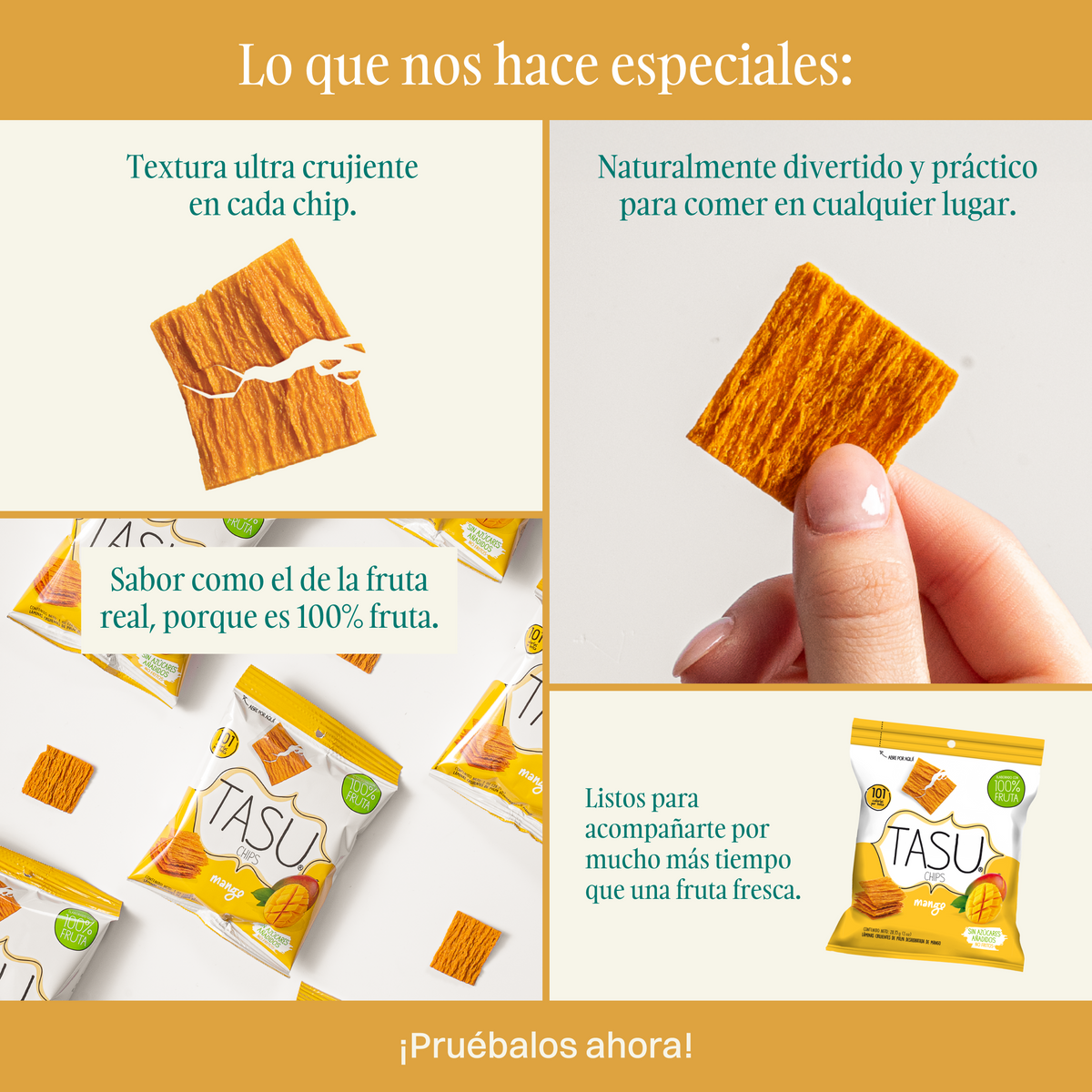 Chips de Mango 28.5 g – 100% Fruta Natural | TASU