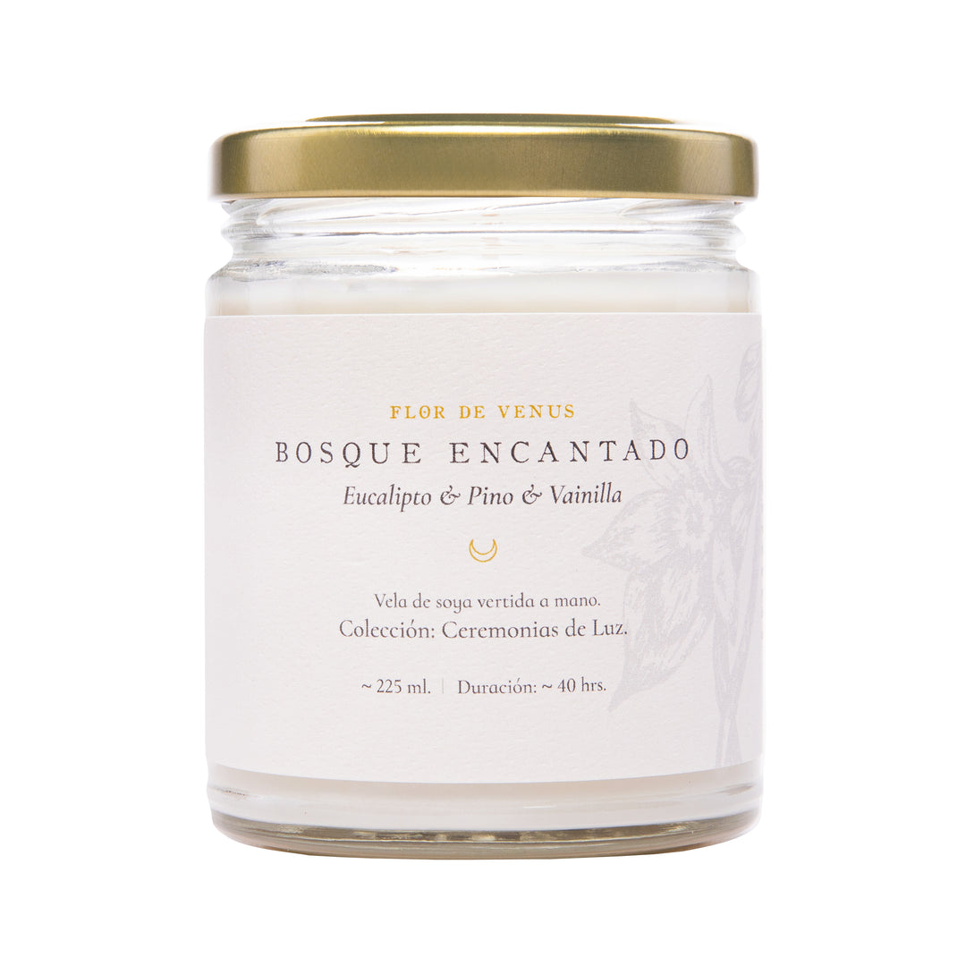 Vela Aromática "Bosque Encantado" | 225 ML - Flor de Venus