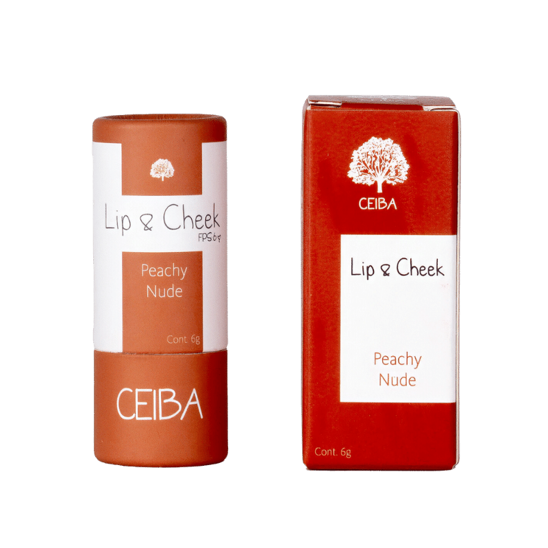Bálsamo Lip & Cheek Peachy Nude 6 GR | CEIBA Essentials