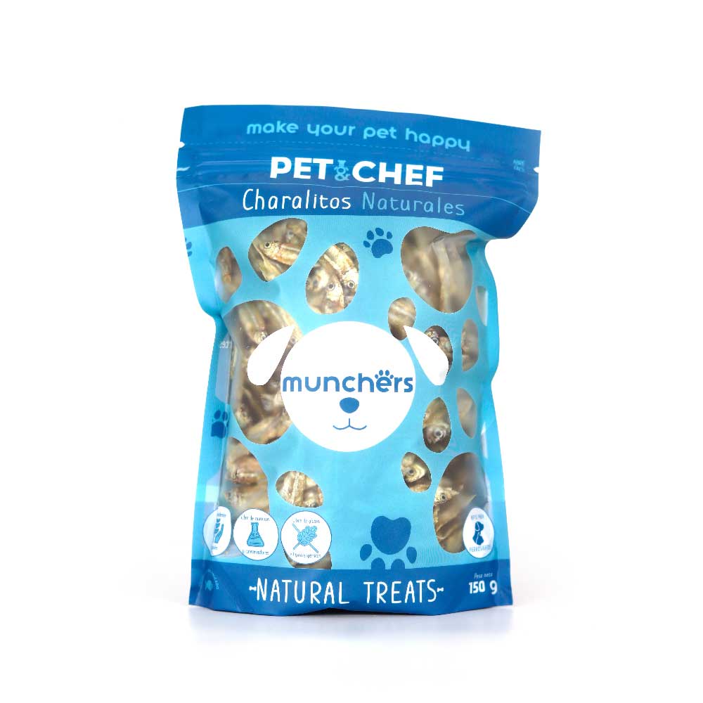 Munchers De Charales Naturales 150 GR | Pet & Chef