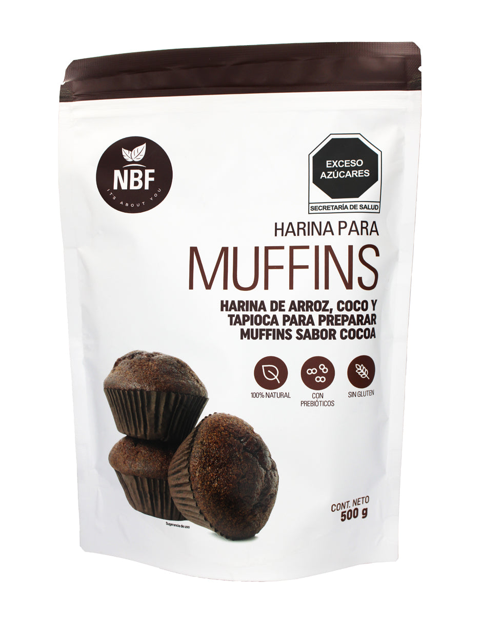 Harina Para Muffins Sabor Cocoa 500 GR | NBF
