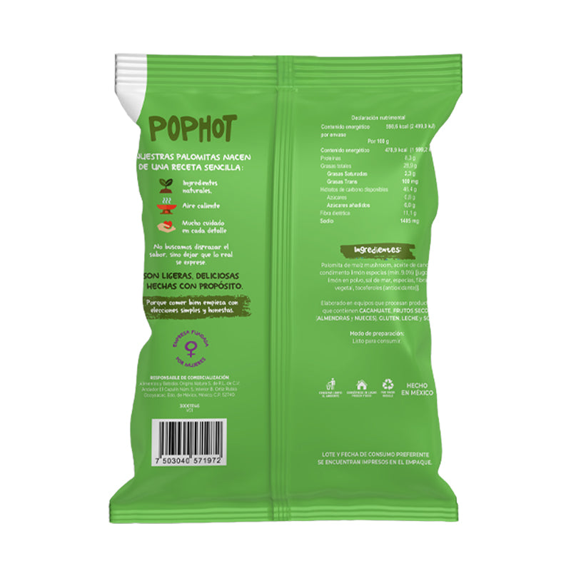 Palomitas de Limón y Especias 125 GR | PopHot