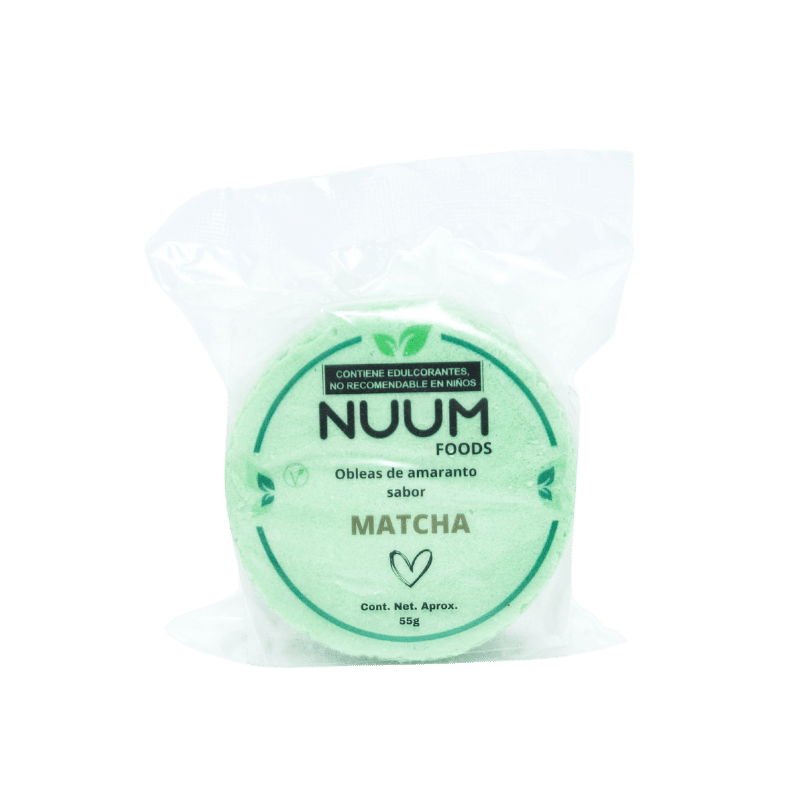 Obleas de Matcha 55 GR | Nuum Foods
