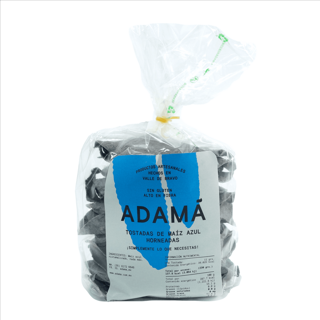 Tostadas de Maíz Azul 220 GR - ADAMÁ