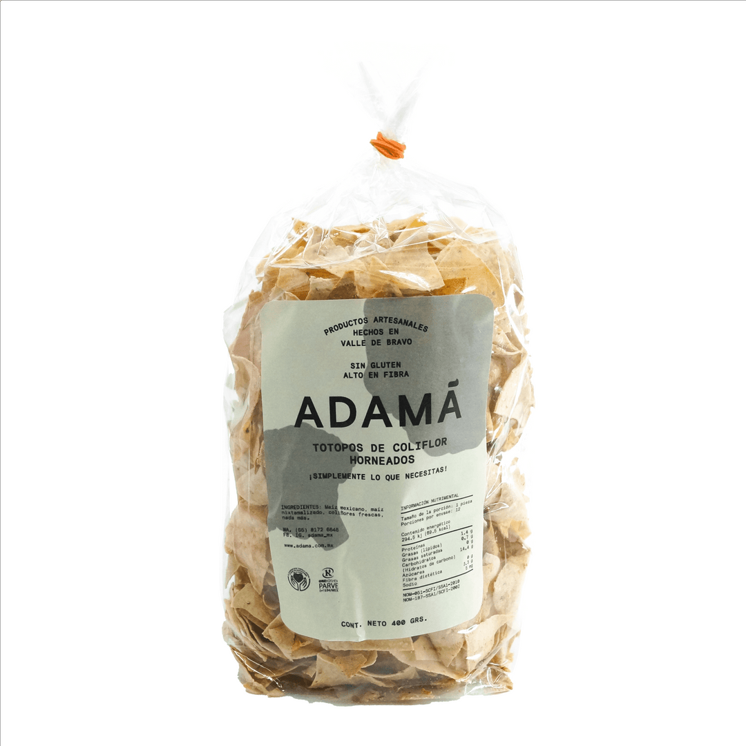 Totopos de Coliflor Horneados 400 GR - ADAMÁ