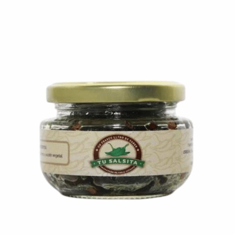 Salsa Macha de Chicharrón y Chile Serrano 110 GR | Tu Salsita