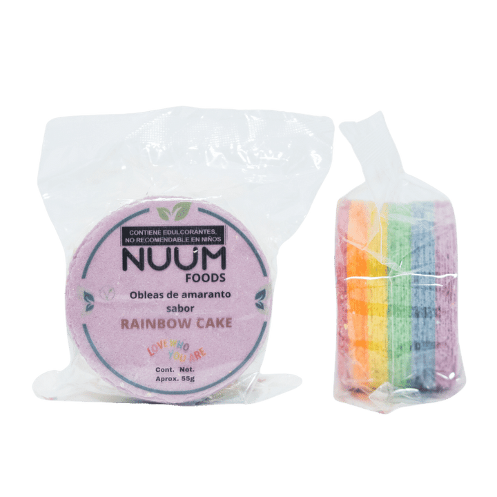 Obleas Rainbow Cake 55 GR | Nuum Foods