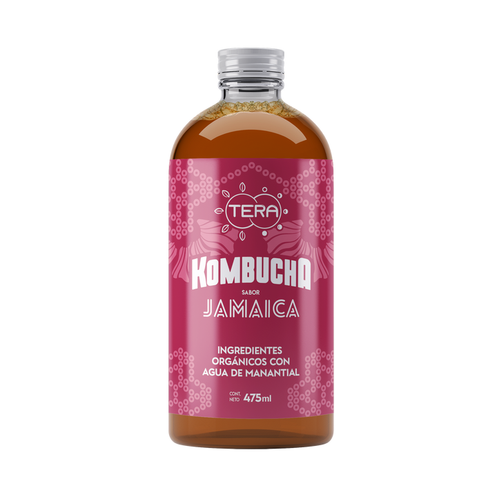Tera Kombucha Sabor Rosas 475 ml (Refrigerado) l Tera